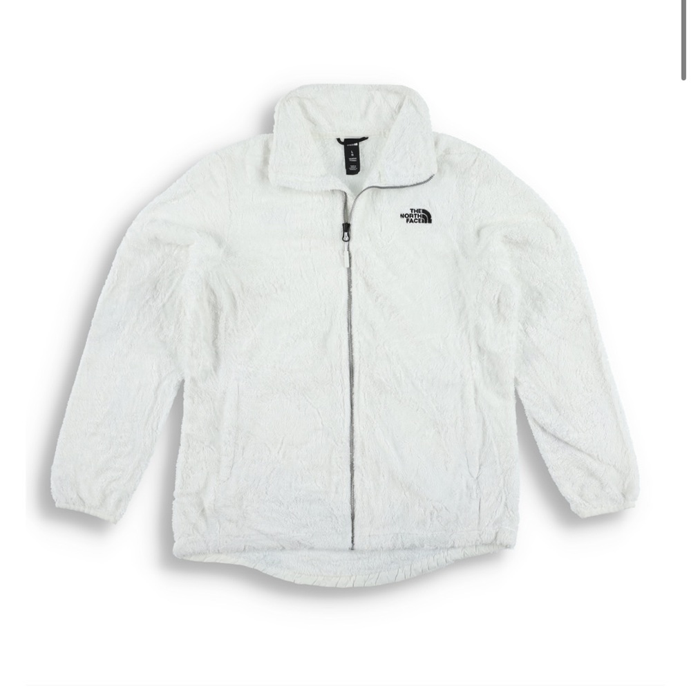 White Full Zip Fleece The North Face Jacket